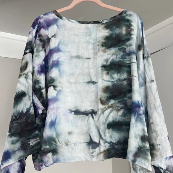 Tie-Dye Long Sleeve Women's Top - OS - Picture 2 of 4